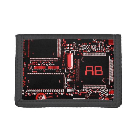 Circuit Red 2 Monogram Wallet