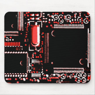 Circuit Red 2 mouspad Mouse Pad