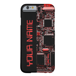 Circuit Red 2 &quot;Name&quot; iPhone 6 case side black