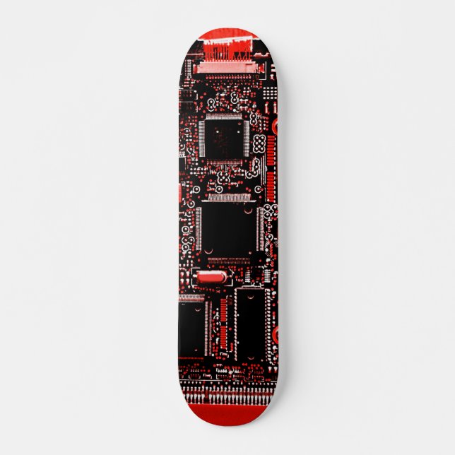 Circuit Red 2 skateboard Deck (Front)