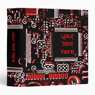 Circuit Red 2 'Your Text'  binder
