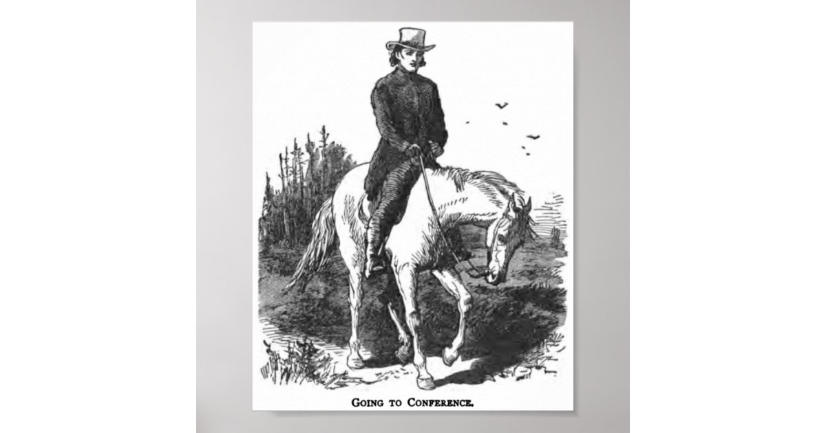 Circuit Riding Preacher Poster Zazzle