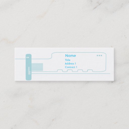 Customizable Circuit - Skinny Business Card