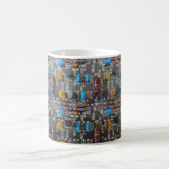 Circuit White 11 oz Classic White Mug (Center)