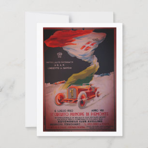 Circuito Avellino - Vintage poster from 1930 Postcard