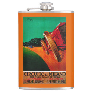 Circuito Di Milano Vintage PosterEurope Hip Flask