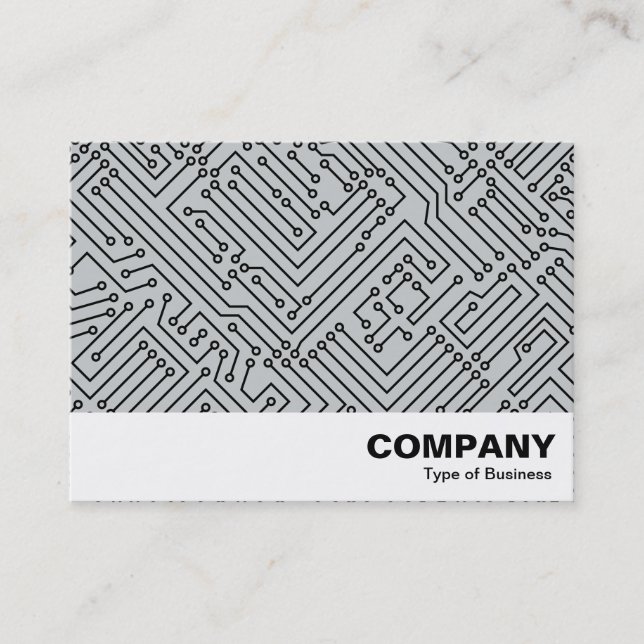 Circuitry - Black on Gray Business Card (Front)