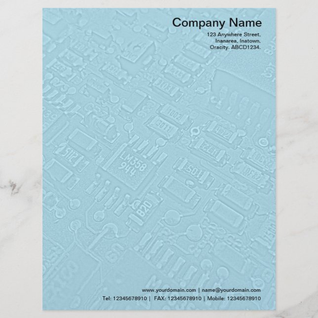 Circuitry - Blue Letterhead (Front)