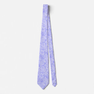Circuitry - Blue on White Neck Tie