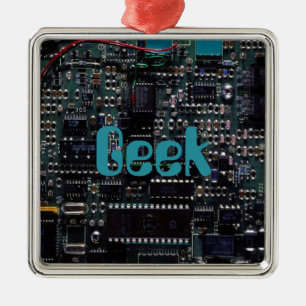 Circuitry Metal Ornament