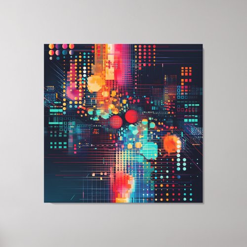 Circuitry Synapse Canvas Print