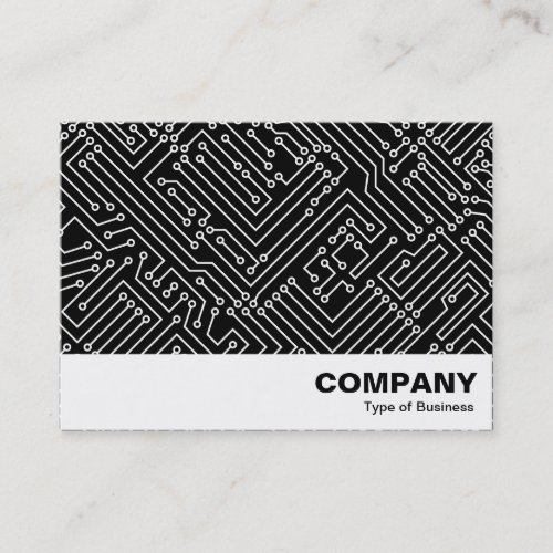 Circuitry _ White on Black Business Card