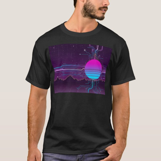 Circuits Of The Sun - Vaporwave T-Shirt (Front)