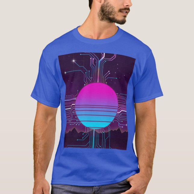 Circuits of the Sun Vaporwave T-Shirt (Front)
