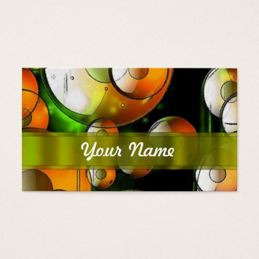 Customizable Circular abstract pattern business card