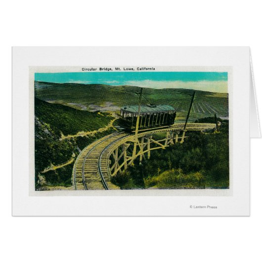 Circular Bridge, Mt. LoweMt. Lowe, CA Cards (Front Horizontal)