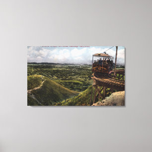 Circular Bridge Pacific Railway View Canvas Print