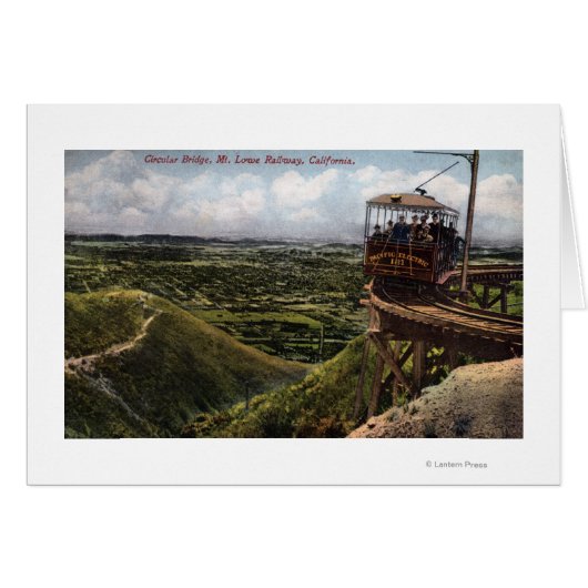 Circular Bridge Pacific Railway View Cards (Front Horizontal)