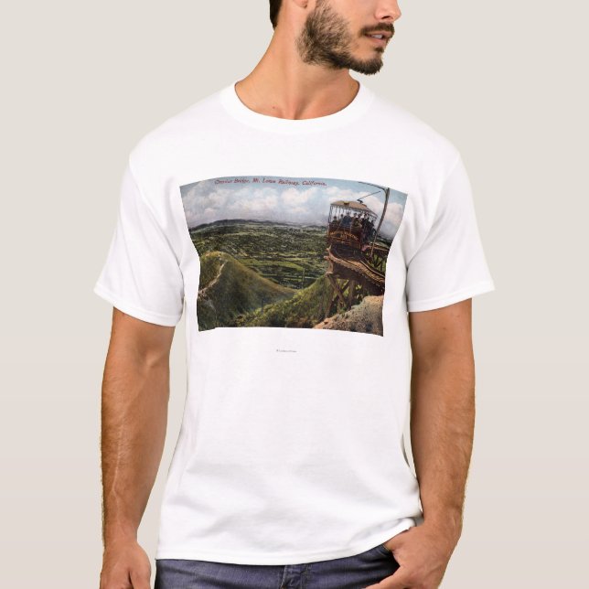 Circular Bridge Pacific Railway View T-Shirt (Front)