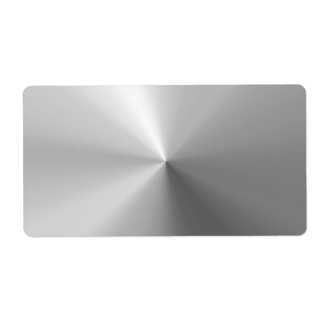 Circular Brushed Aluminum Textured Label (Front)