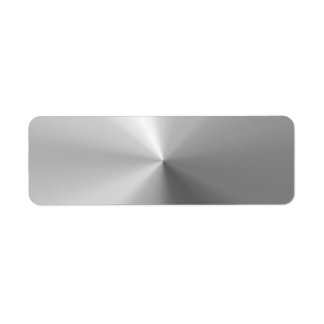 Circular Brushed Aluminum Textured Label
