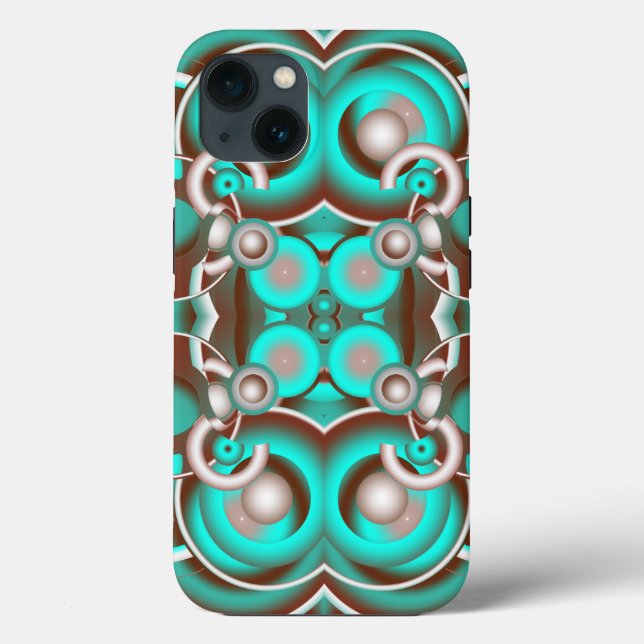 Circular Celestial Concentric Circles Pattern Case-Mate iPhone Case (Back)