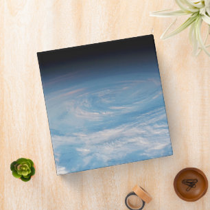 Circular Cloud Formation Over South Pacific Ocean. 3 Ring Binder