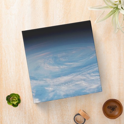 Circular Cloud Formation Over South Pacific Ocean 3 Ring Binder