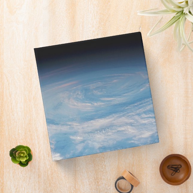 Circular Cloud Formation Over South Pacific Ocean. 3 Ring Binder (In Situ)