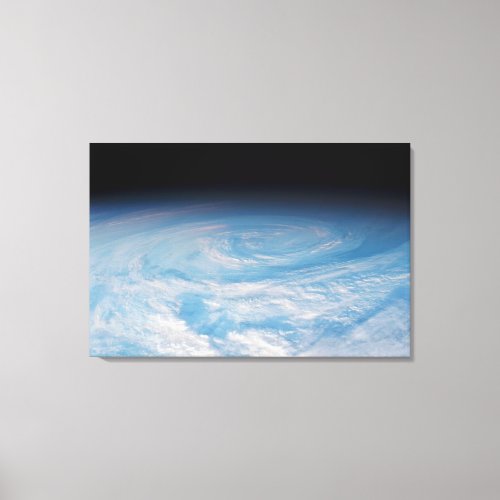 Circular Cloud Formation Over South Pacific Ocean Canvas Print
