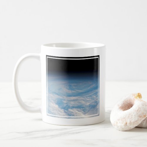 Circular Cloud Formation Over South Pacific Ocean Coffee Mug