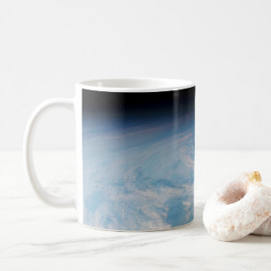 Circular Cloud Formation Over South Pacific Ocean. Coffee Mug