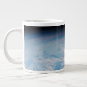 Circular Cloud Formation Over South Pacific Ocean. Giant Coffee Mug