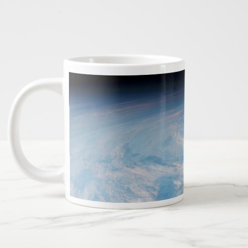 Circular Cloud Formation Over South Pacific Ocean Giant Coffee Mug