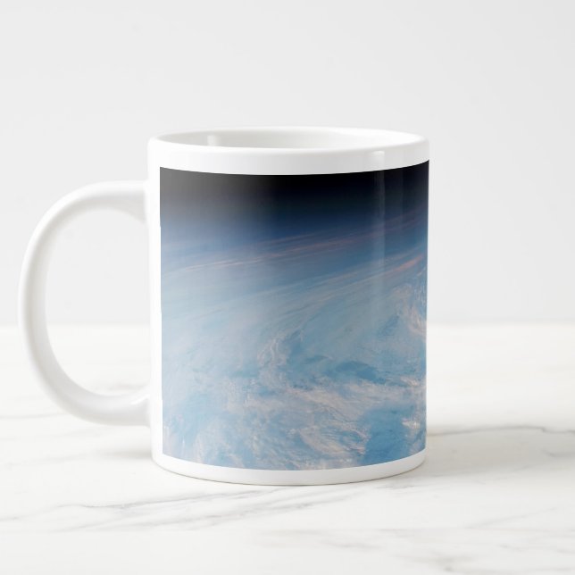 Circular Cloud Formation Over South Pacific Ocean. Giant Coffee Mug (Left)