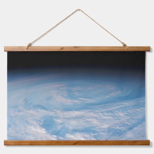 Circular Cloud Formation Over South Pacific Ocean Hanging Tapestry