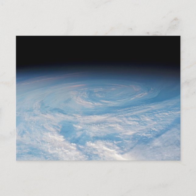 Circular Cloud Formation Over South Pacific Ocean. Postcard (Front)