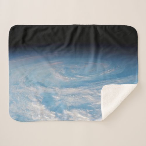 Circular Cloud Formation Over South Pacific Ocean Sherpa Blanket