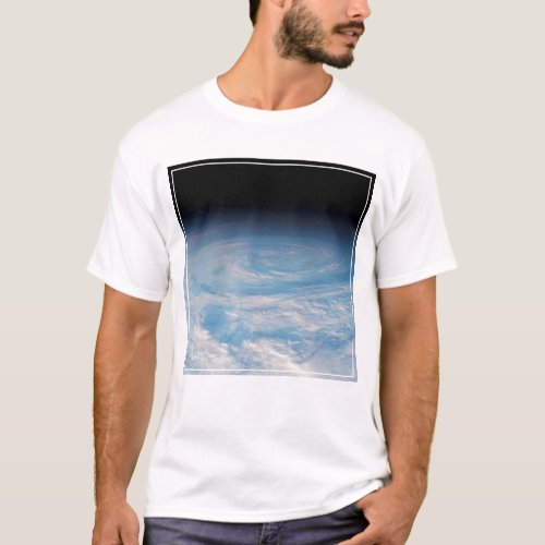 Circular Cloud Formation Over South Pacific Ocean T_Shirt