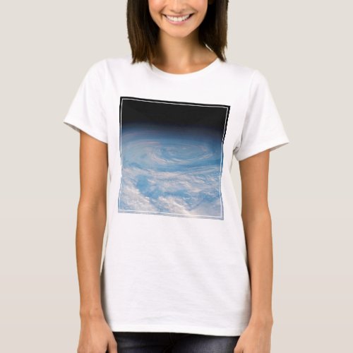 Circular Cloud Formation Over South Pacific Ocean T_Shirt