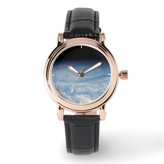 Circular Cloud Formation Over South Pacific Ocean. Watch (Front)