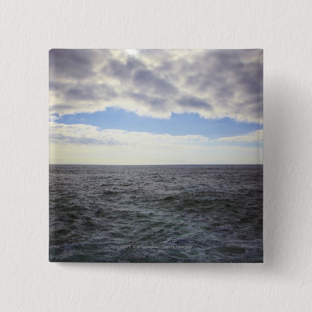 Circular Clouds over the Atlantic Ocean Button (Front)