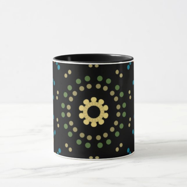 Circular Colored Dots Combo Mug (Center)