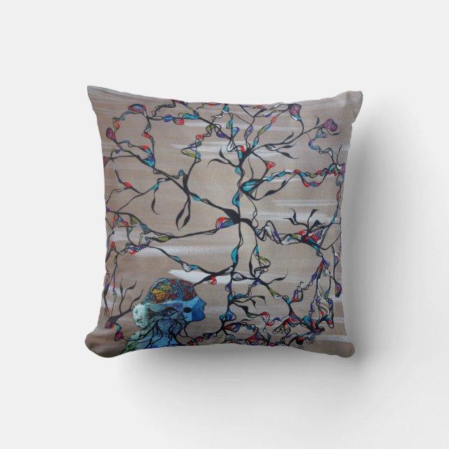 Circular Comfort Throw Pillow (Front)