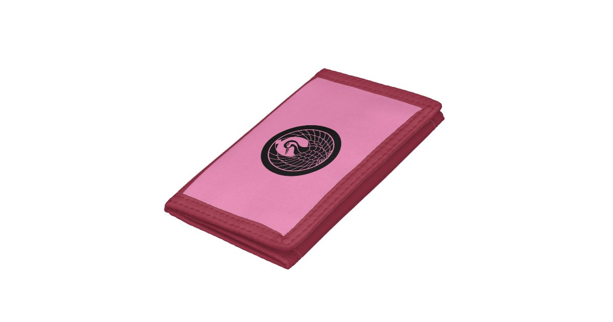 Circular Crane Circle Wrist Rest Trifold Wallet | Zazzle