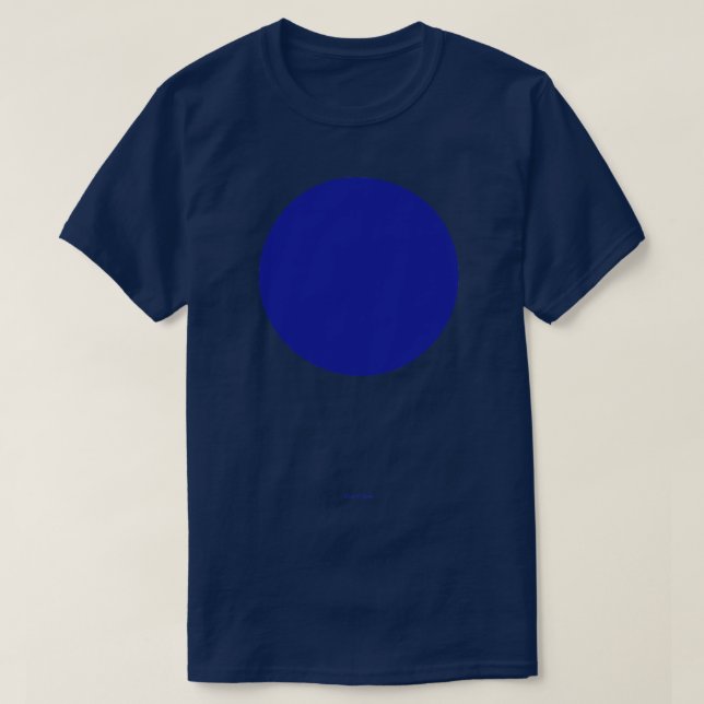 Circular Crayola Blue Ribbon T-Shirt (Design Front)