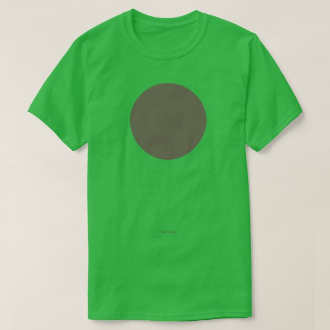 Circular Crayola Charcoal Gray T-Shirt (Design Front)