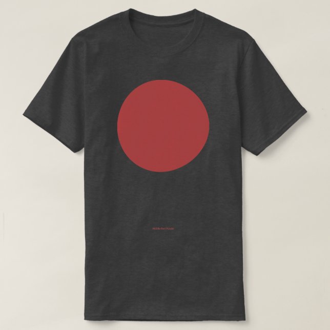 Circular Crayola Middle Red Purple T-Shirt (Design Front)