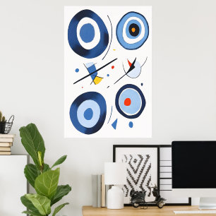 Circular Dimension Dance Abstract Poster