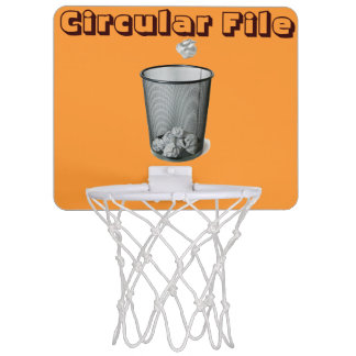 Circular File Mini Basketball Hoop